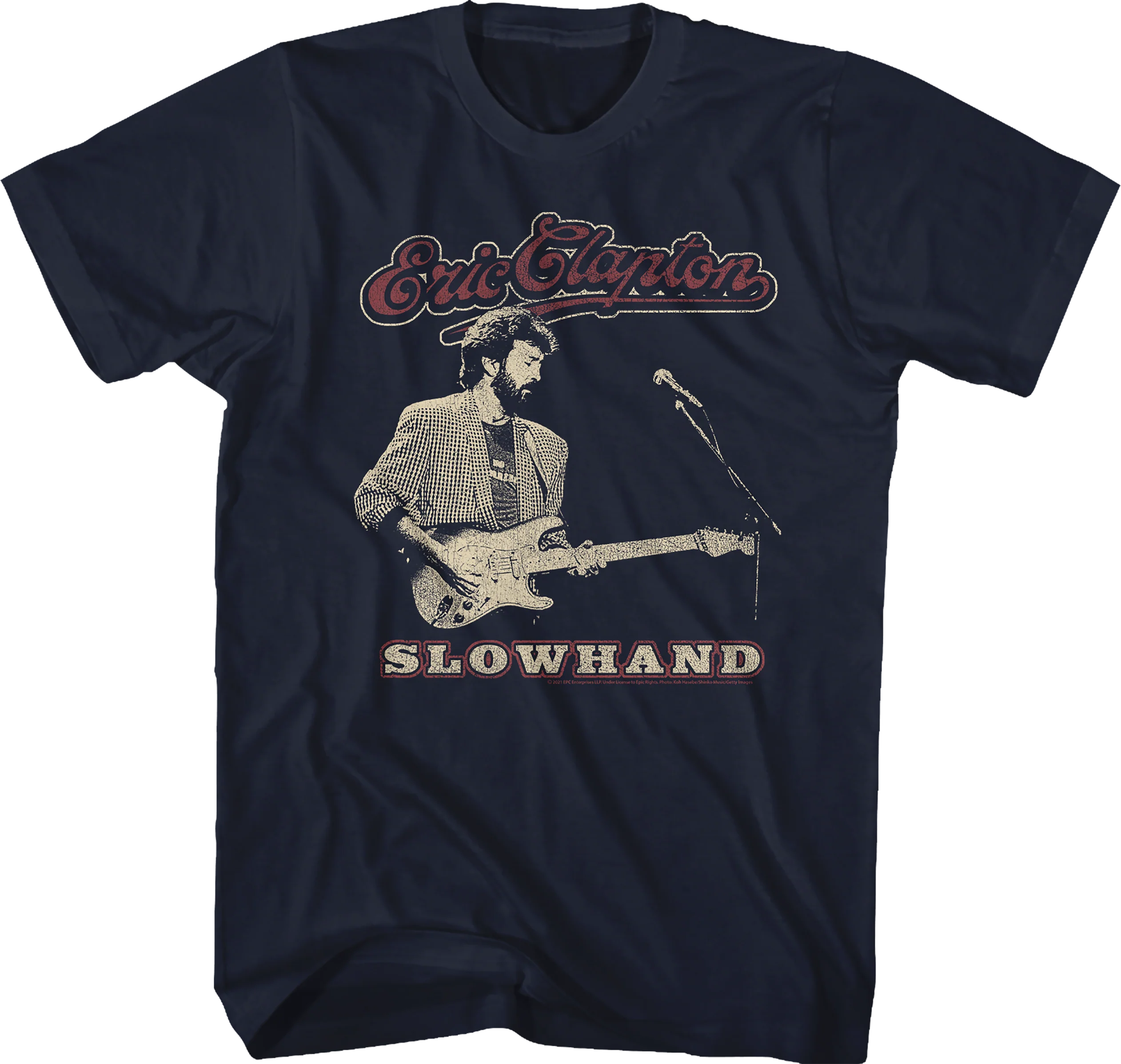 Distressed Slowhand Eric Clapton T-Shirt