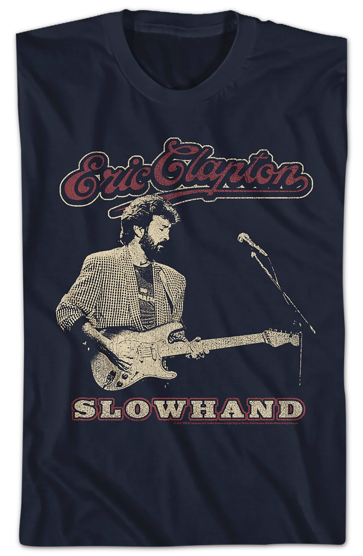 Distressed Slowhand Eric Clapton T-Shirt - Image 2