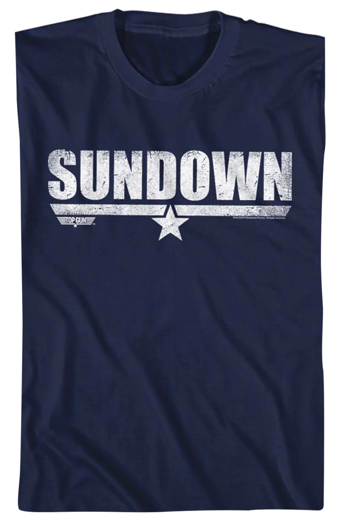 Distressed Sundown Top Gun T-Shirt - Image 2
