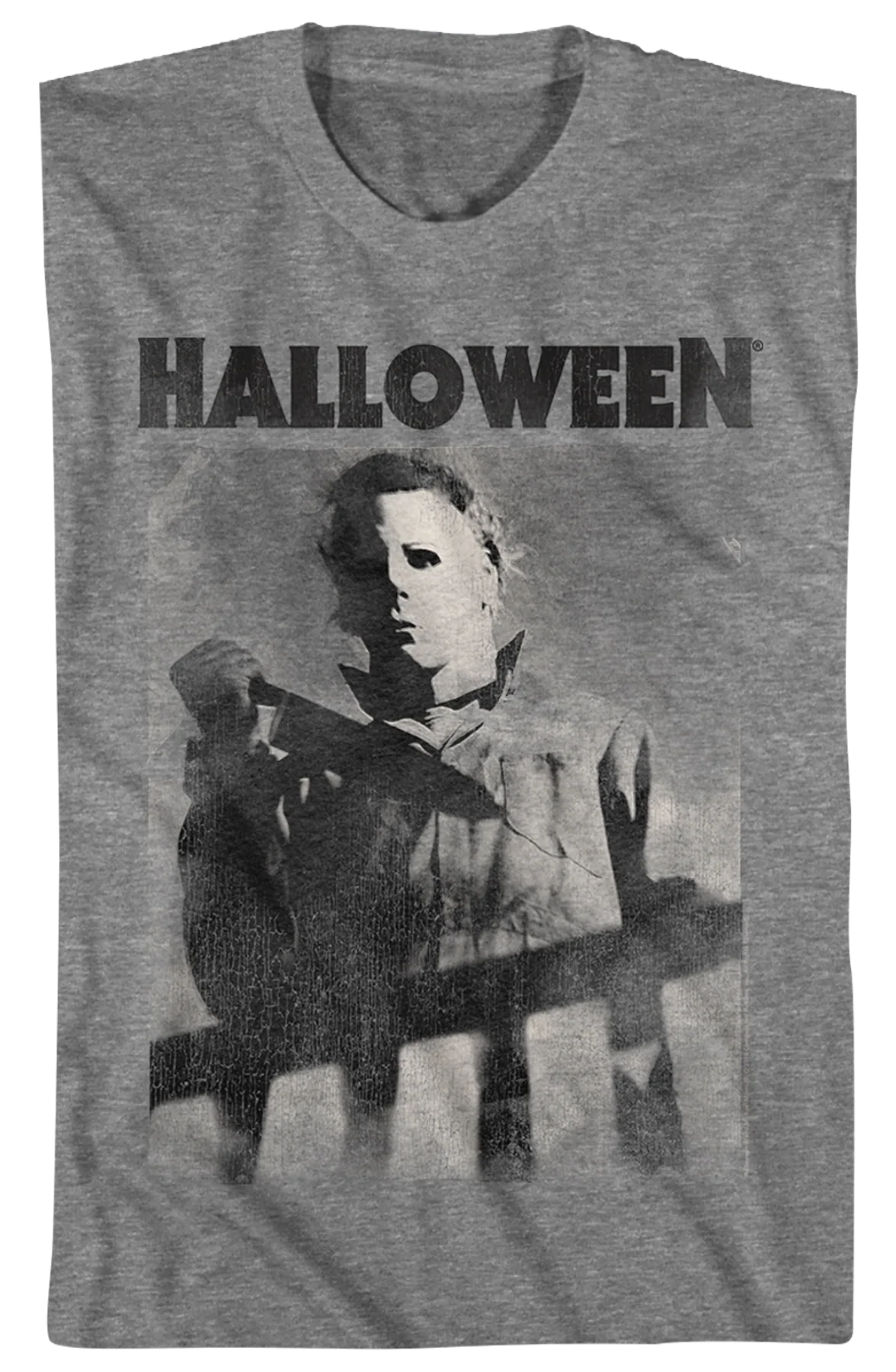 Distressed The Shape Halloween T-Shirt - Image 2