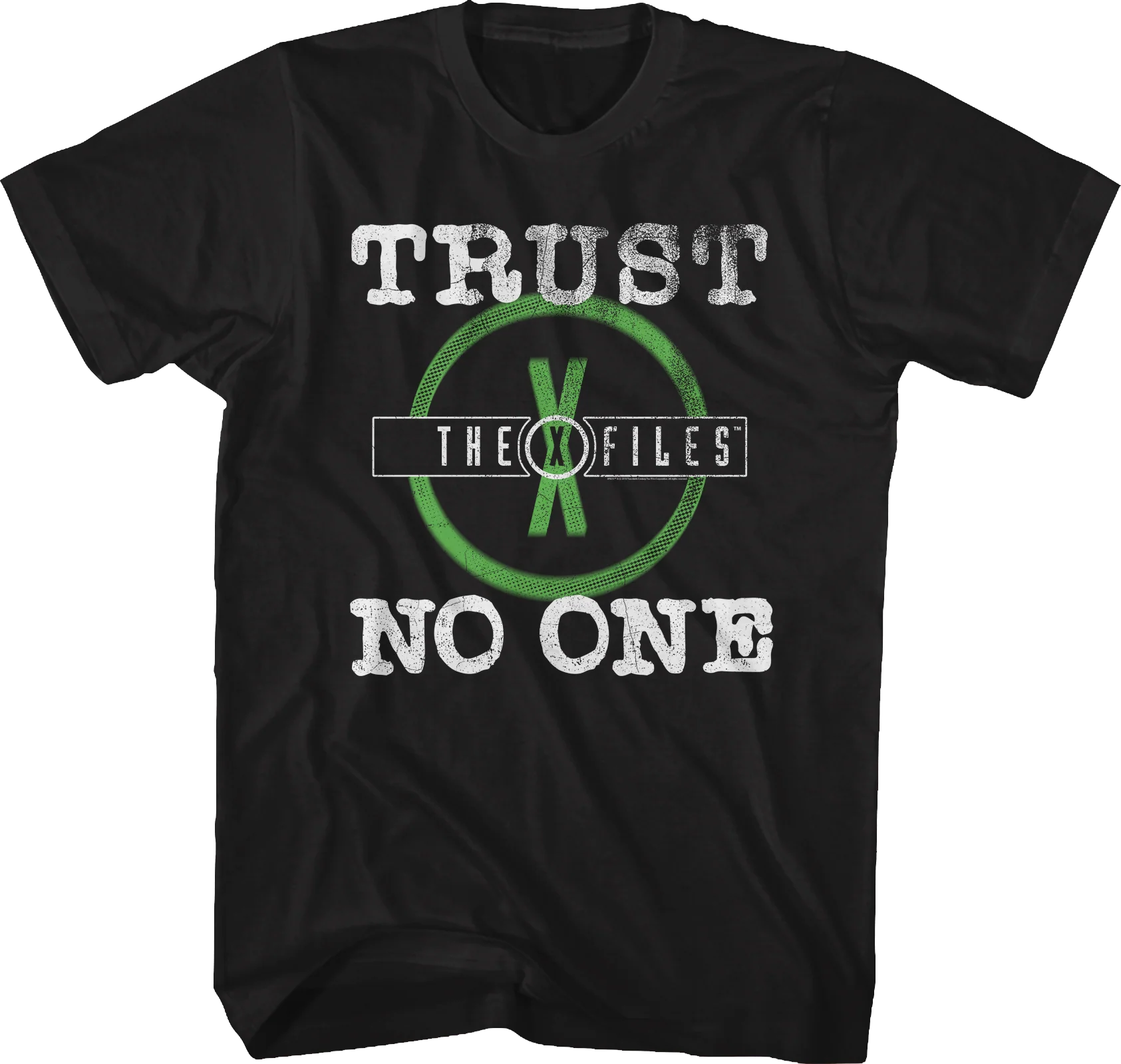 Distressed Trust No One X-Files T-Shirt