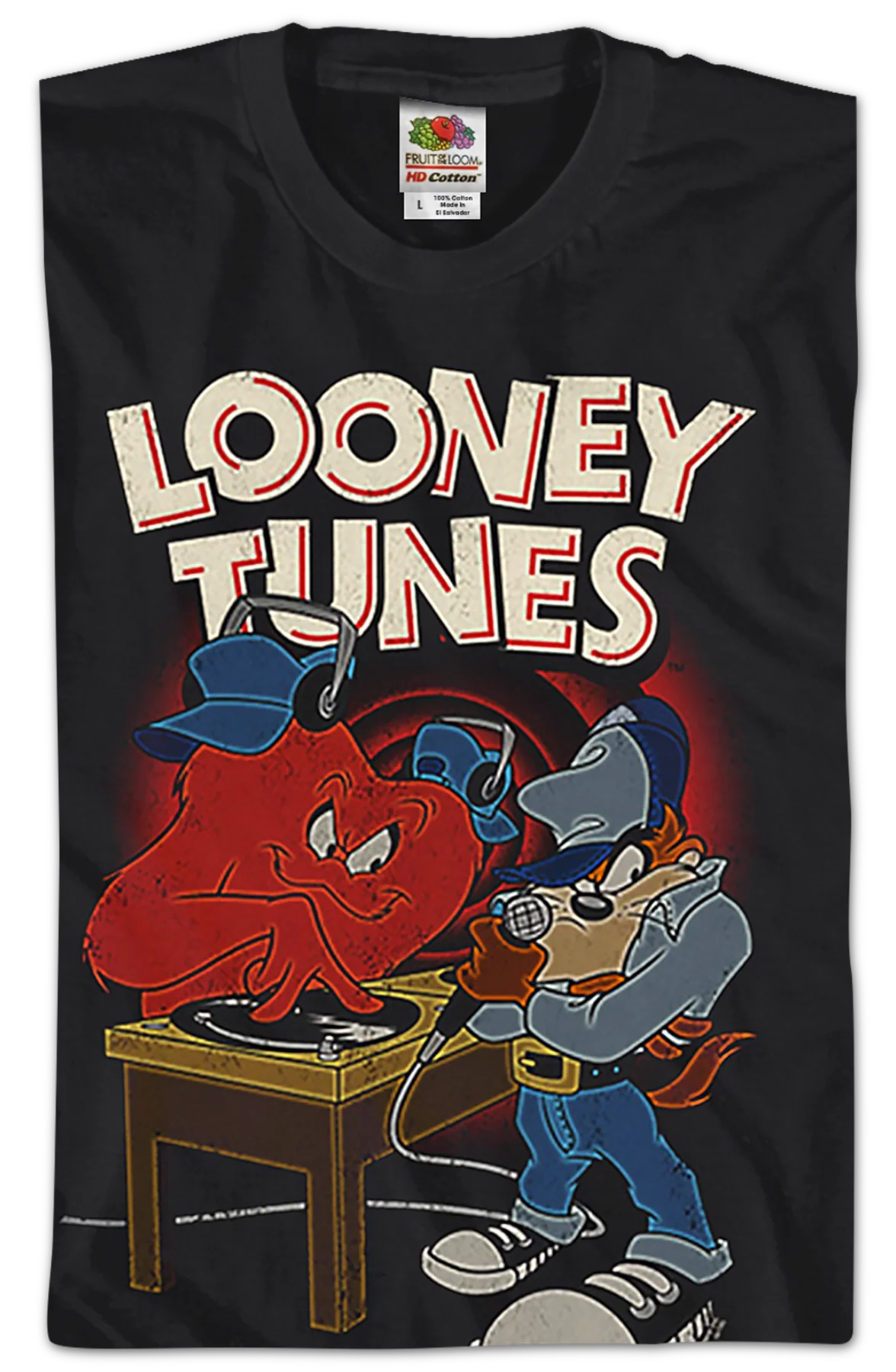 DJ Gossamer and MC Taz Looney Tunes T-Shirt - Image 2
