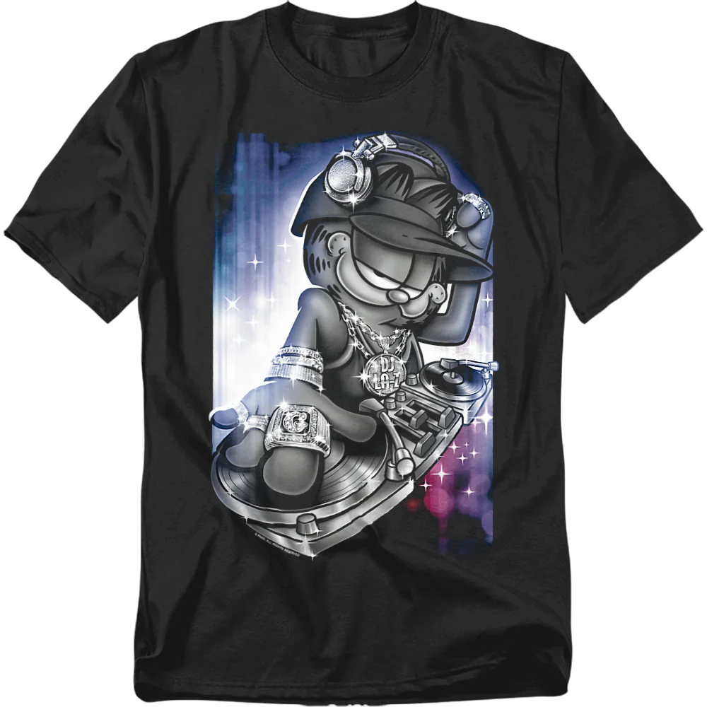 DJ Turntable Garfield T-Shirt