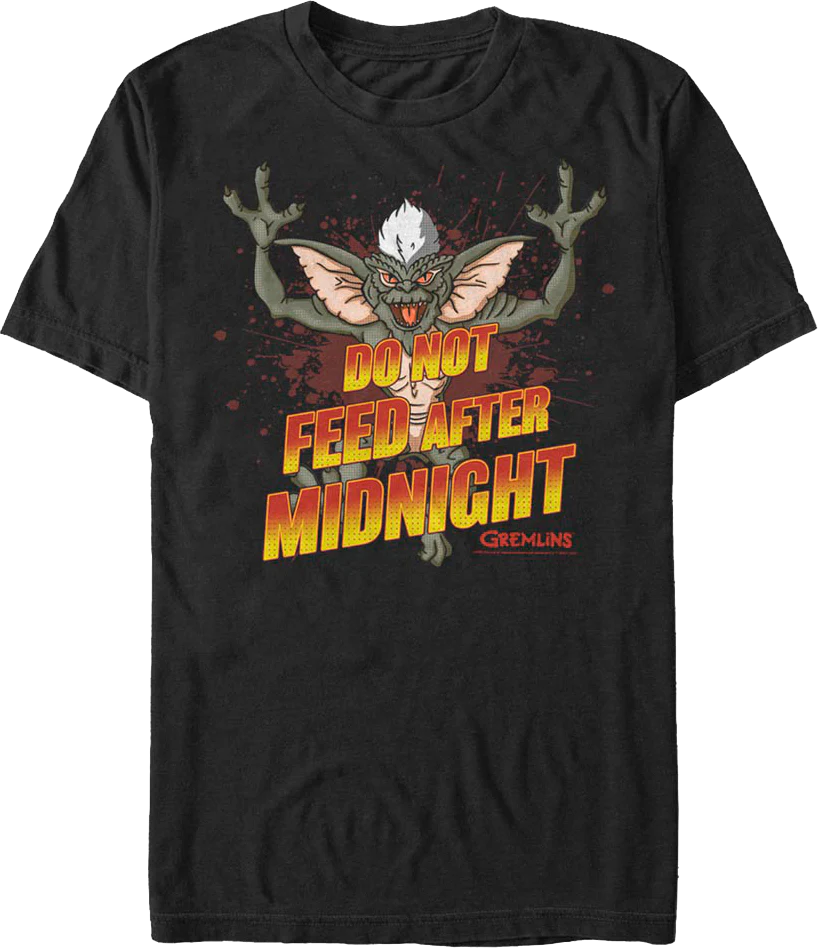 Do Not Feed After Midnight Gremlins T-Shirt