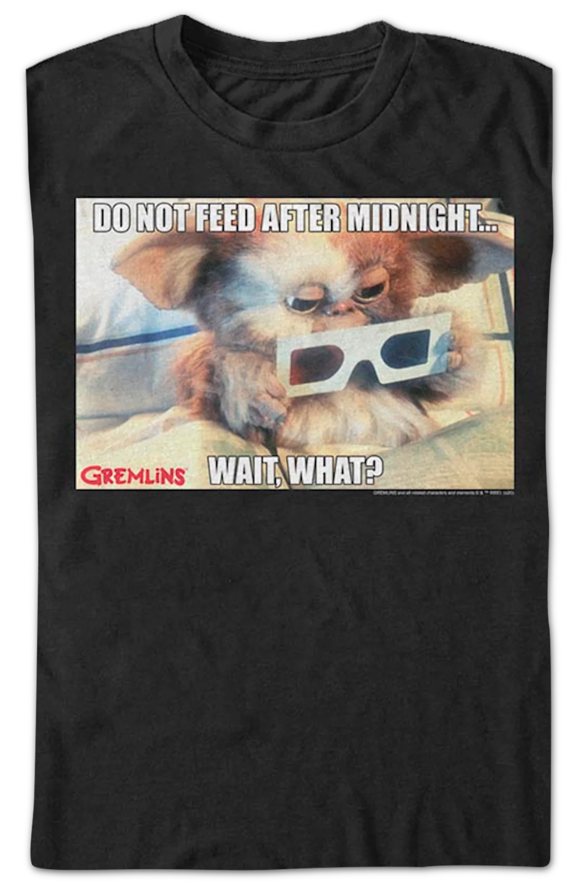 Do Not Feed After Midnight Meme Gremlins T-Shirt - Image 2