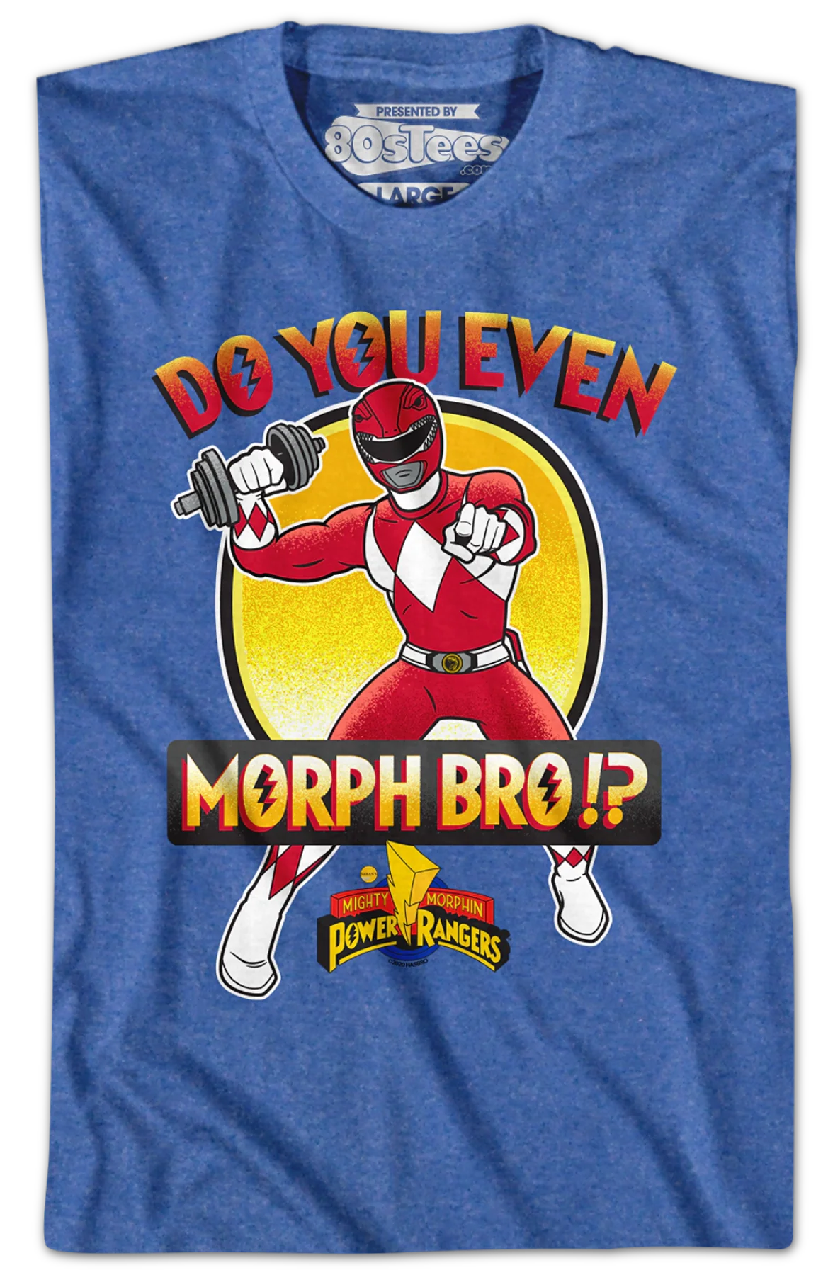 Do You Even Morph Bro Mighty Morphin Power Rangers T-Shirt - Image 2