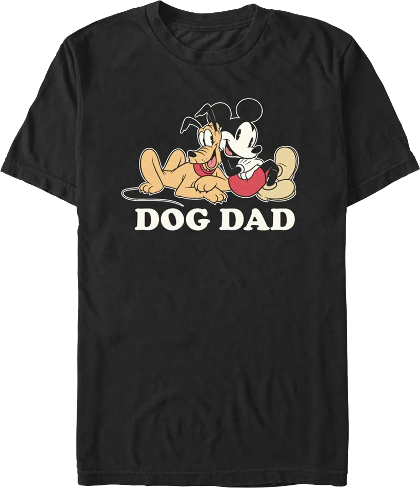 Dog Dad Mickey Mouse Disney T-Shirt