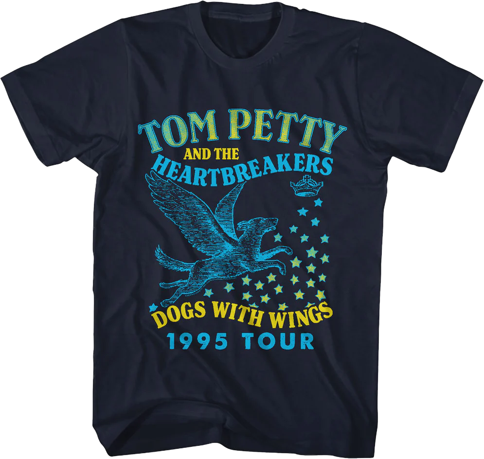 Dogs With Wings 1995 Tour Tom Petty And The Heartbreakers T-Shirt