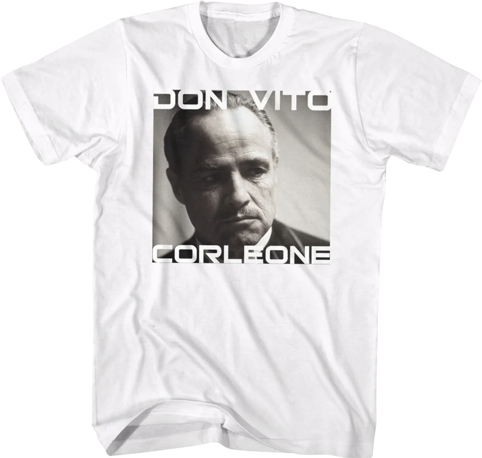 Don Vito Corleone Photo Godfather T-Shirt
