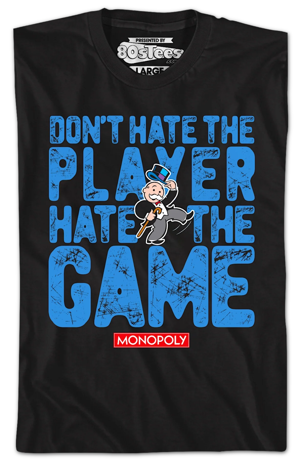 Don't Hate The Player Hate The Game Monopoly T-Shirt - Image 2