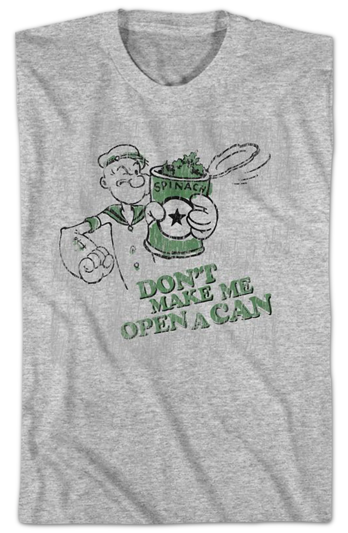Don't Make Me Open A Can Popeye T-Shirt - Image 2