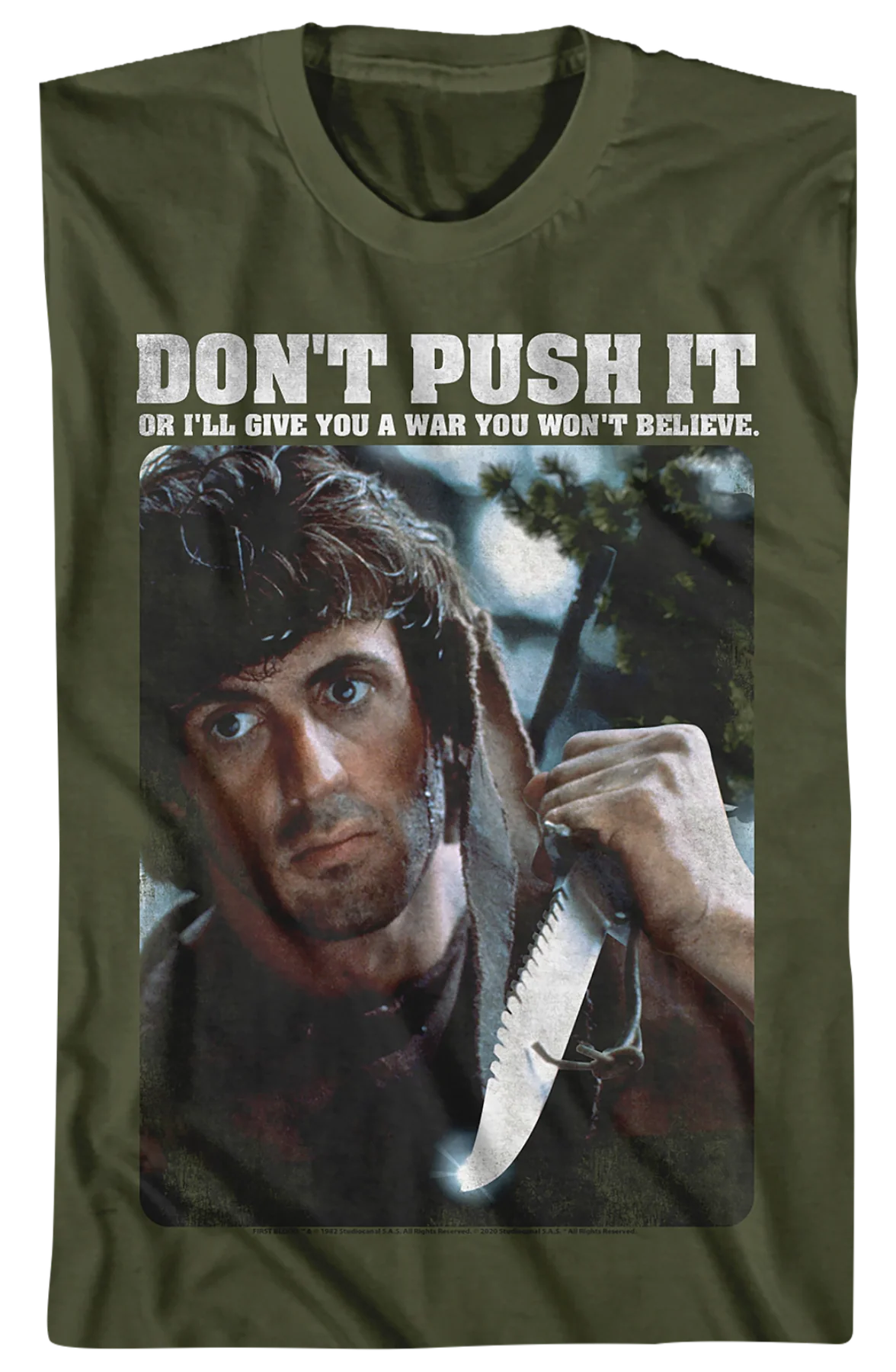 Don't Push It Rambo T-Shirt - Image 2