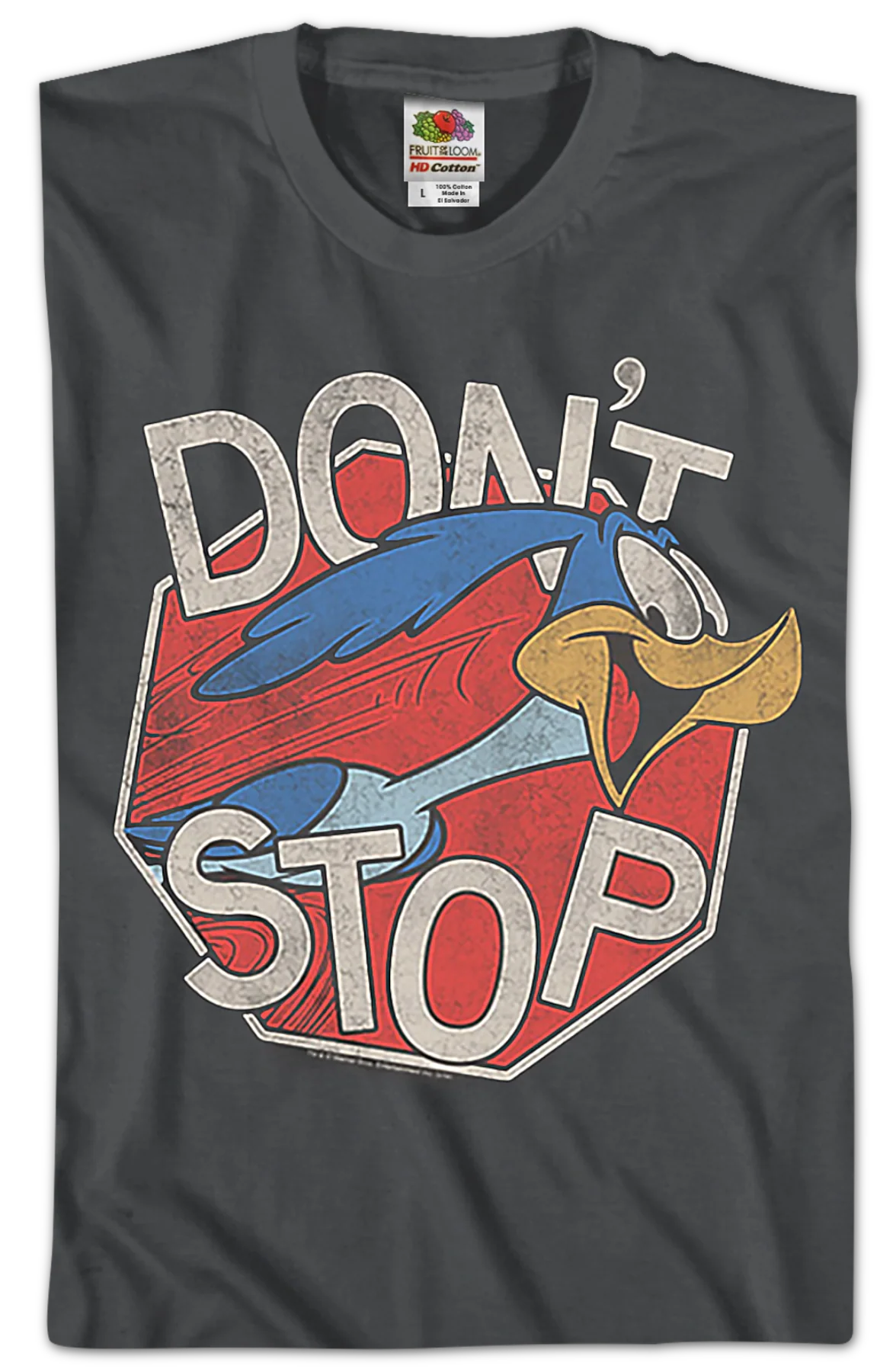 Don't Stop Road Runner Looney Tunes T-Shirt - Image 2