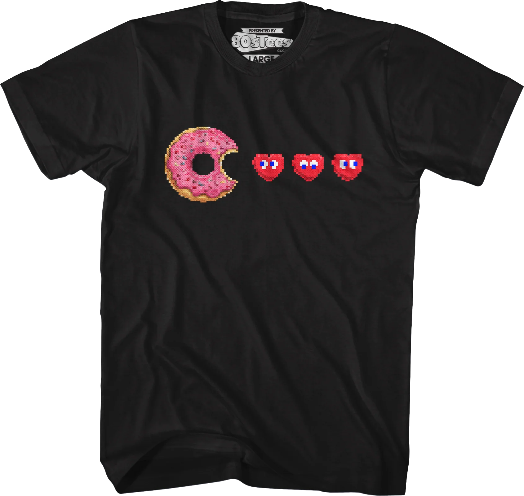Donut Pac-Man Valentine T-Shirt