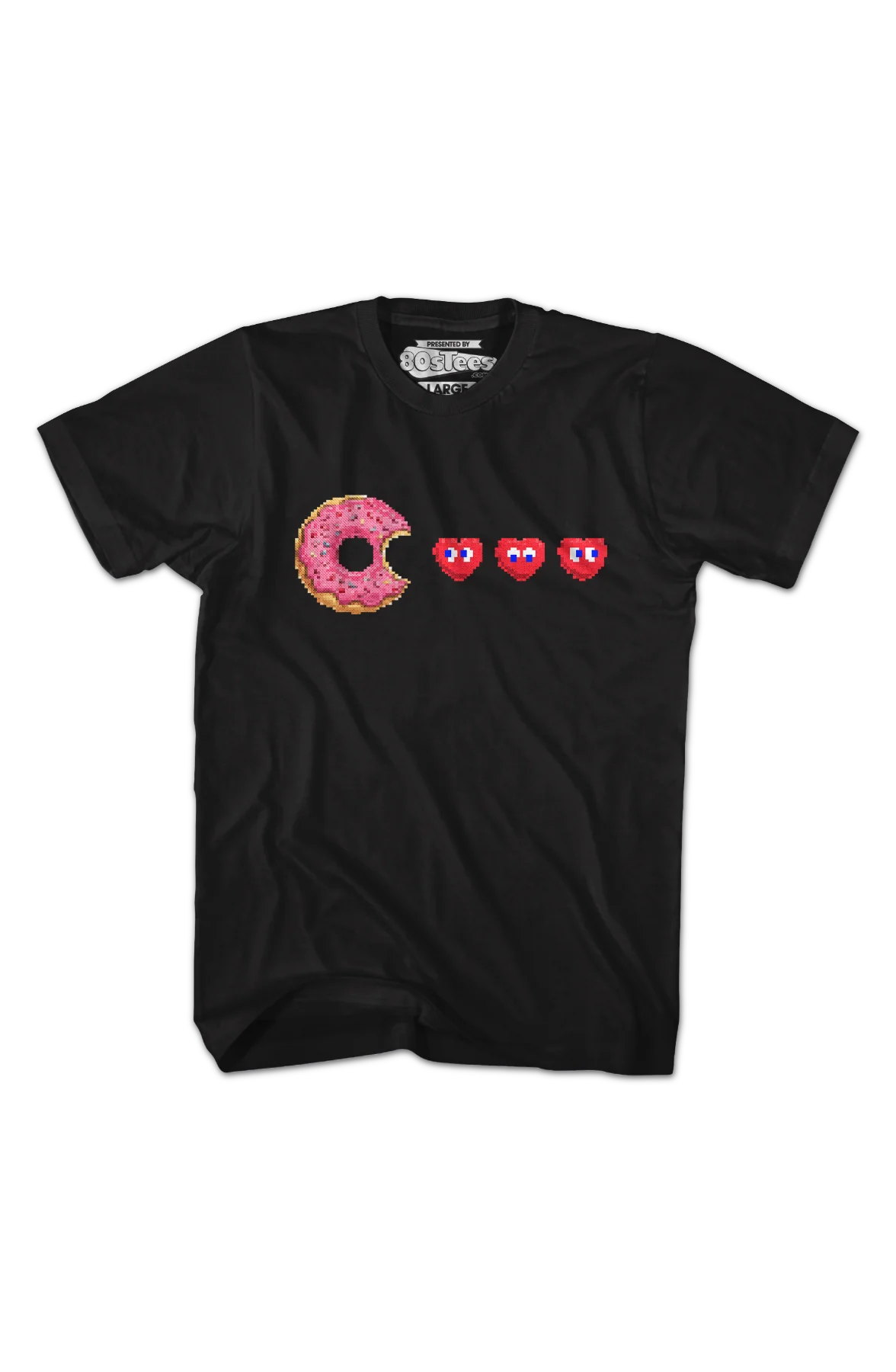 Donut Pac-Man Valentine T-Shirt - Image 2