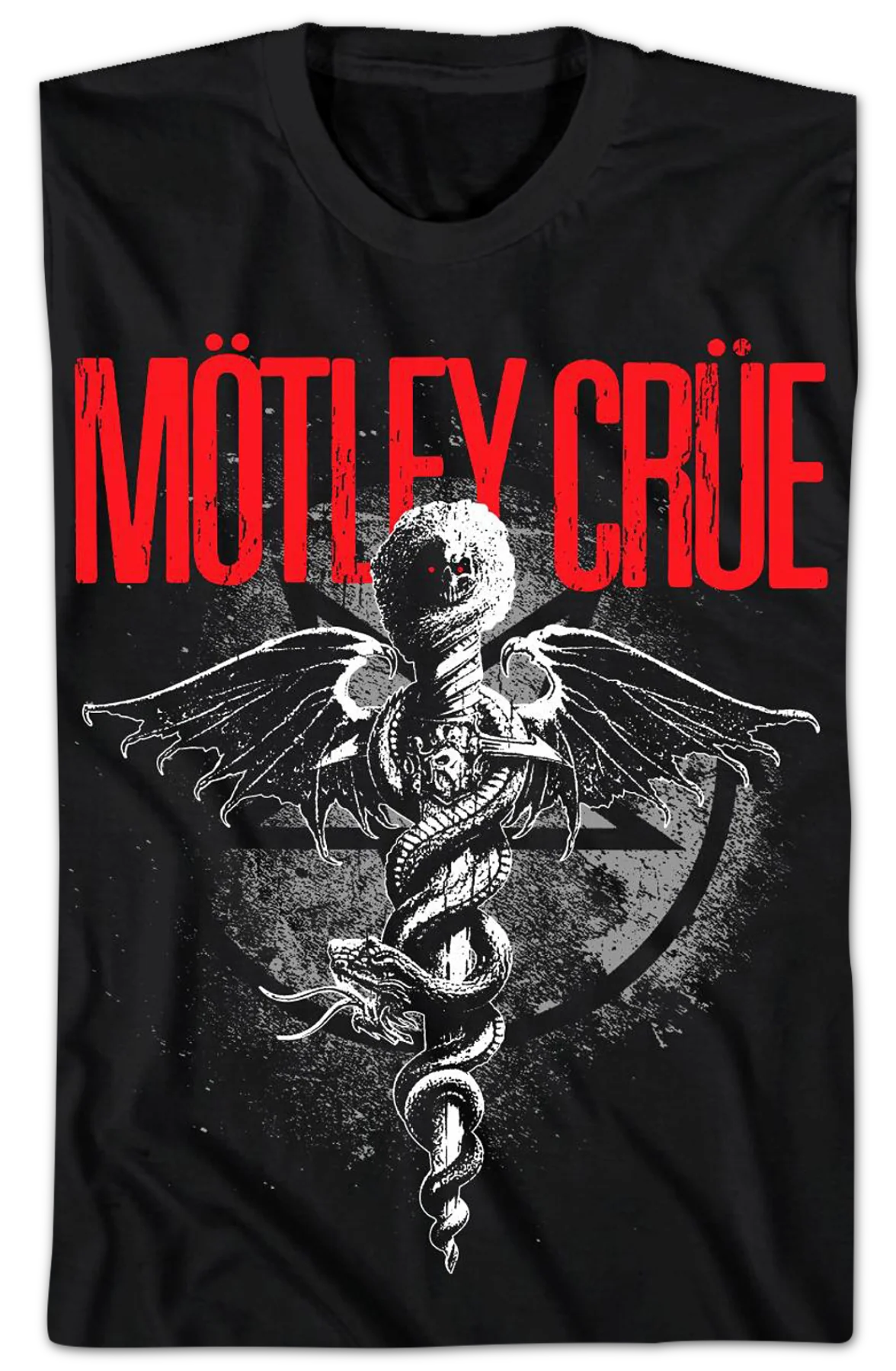 Dr. Feelgood Caduceus Motley Crue T-Shirt - Image 2