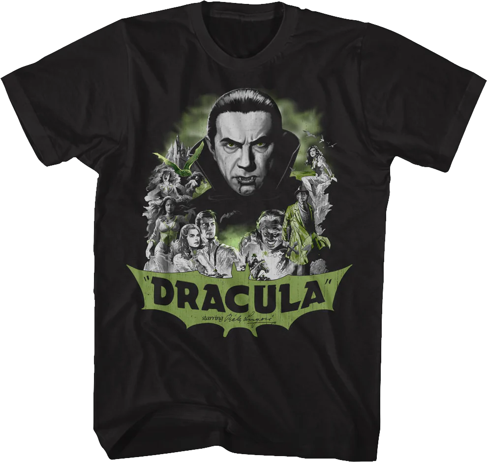 Dracula Collage Bela Lugosi T-Shirt