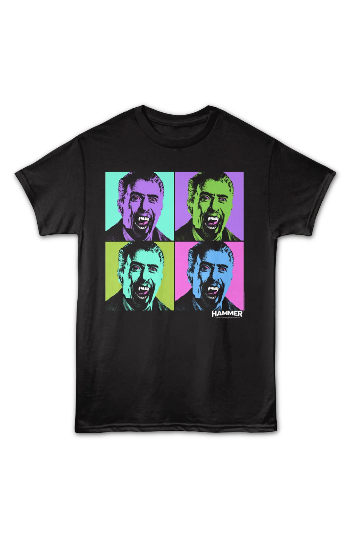 Dracula Pop Art Hammer Films T-Shirt - Image 2