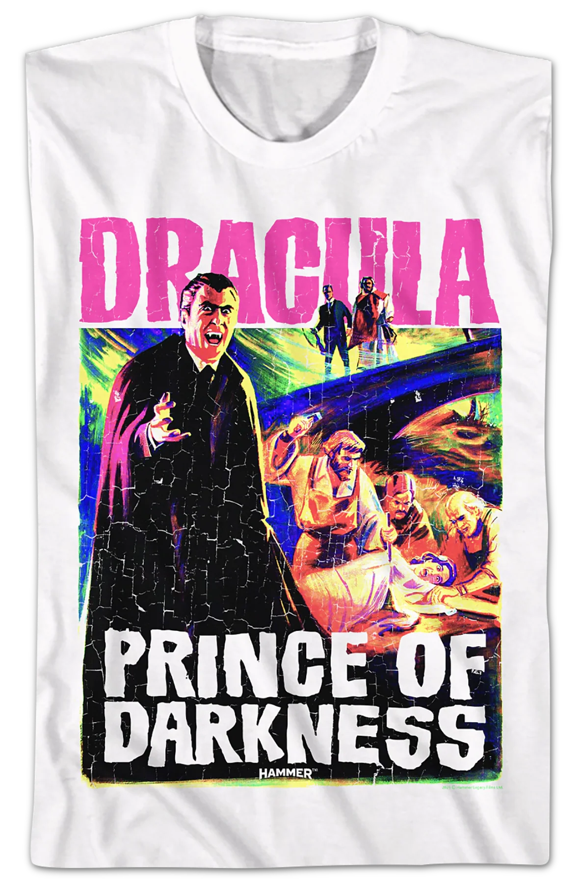 Dracula Prince Of Darkness Hammer Films T-Shirt - Image 2