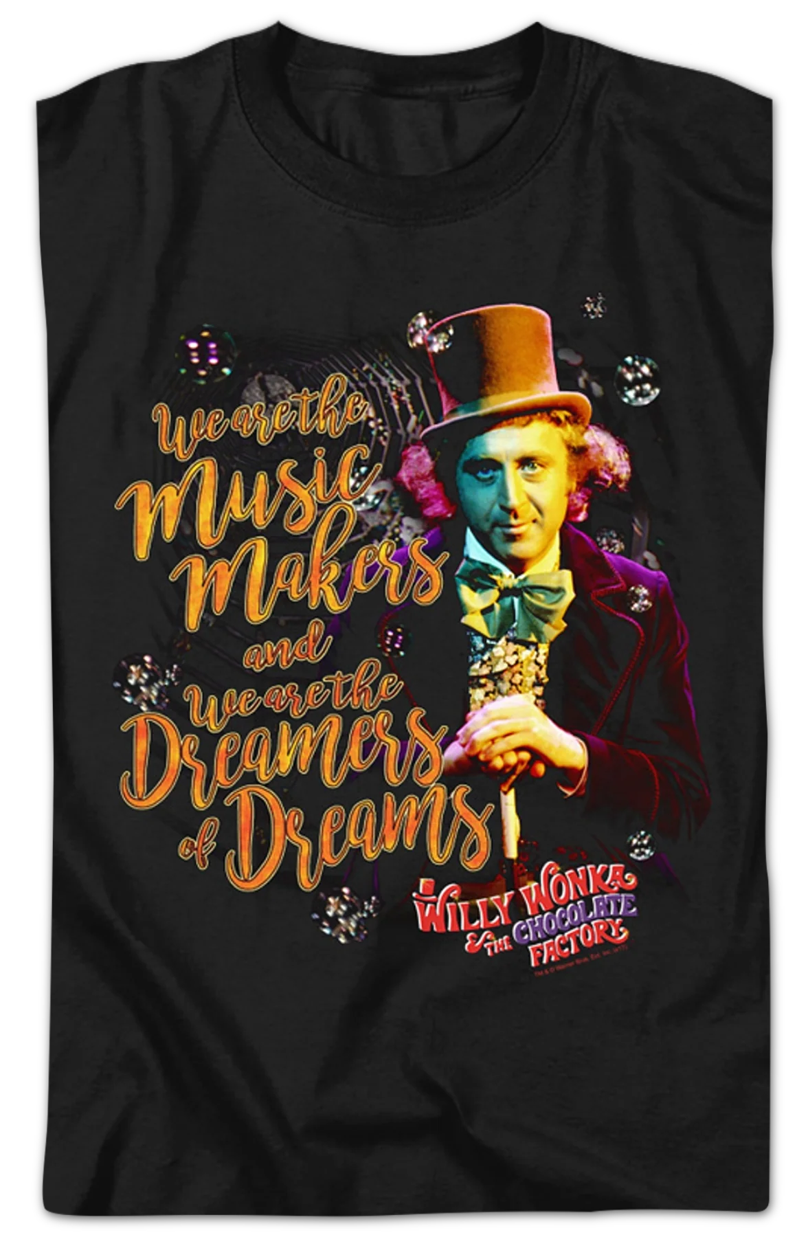 Dreamers Of Dreams Willy Wonka And The Chocolate Factory T-Shirt - Image 2