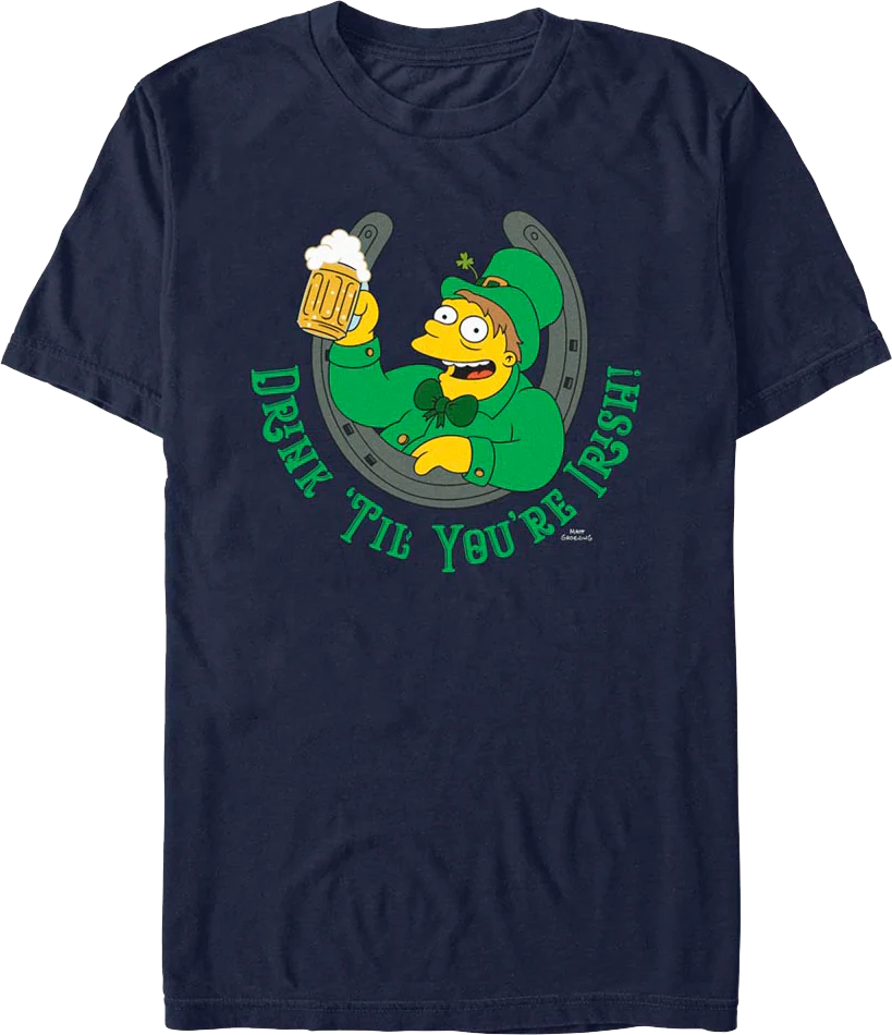 Drink 'Til You're Irish Simpsons T-Shirt