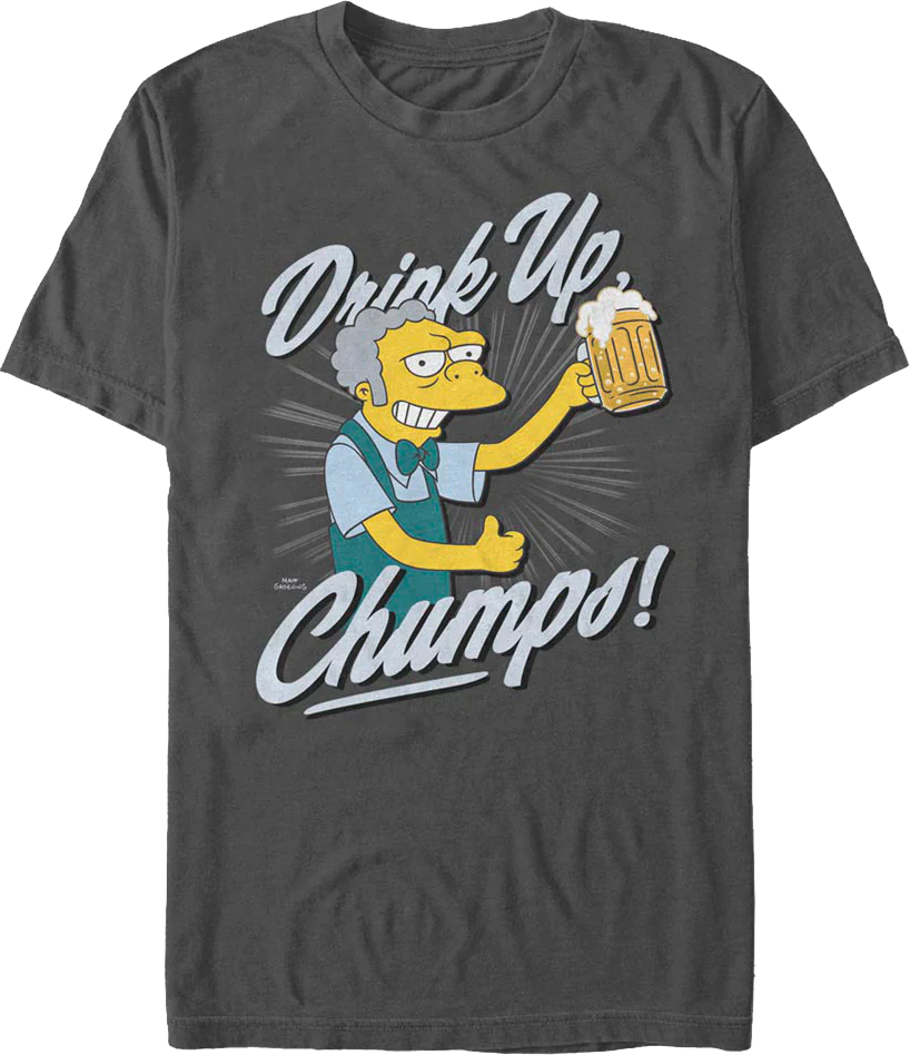 Drink Up Chumps Simpsons T-Shirt