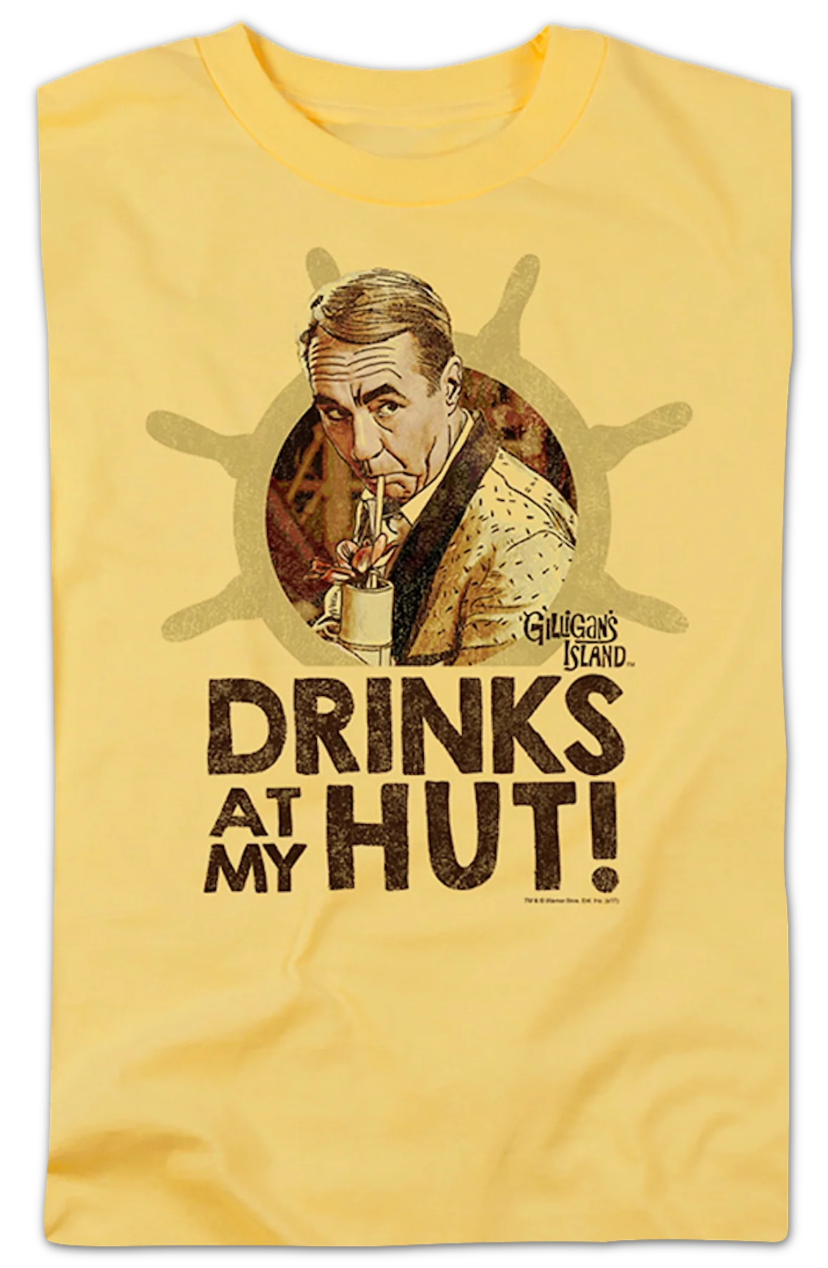 Drinks At My Hut Gilligan's Island T-Shirt - Image 2