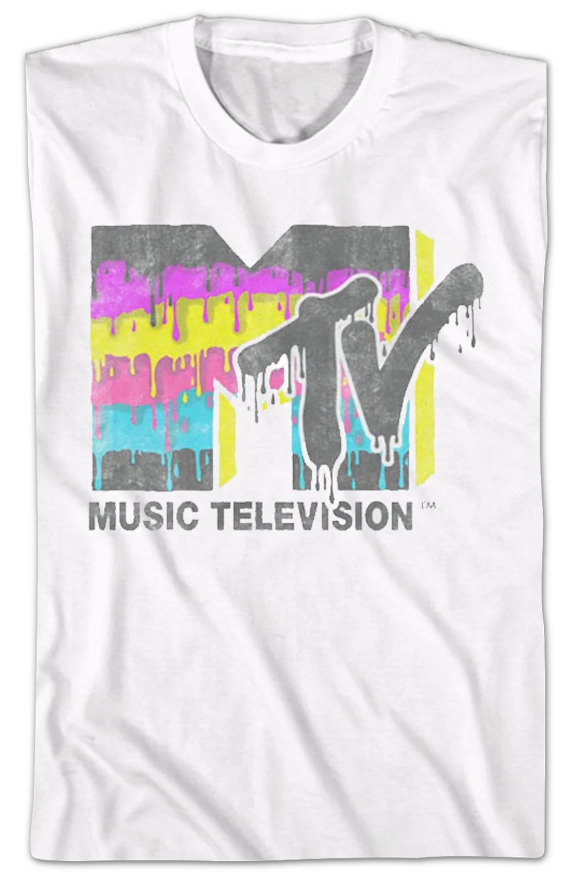 Dripping Paint Logo MTV Shirt - Image 2