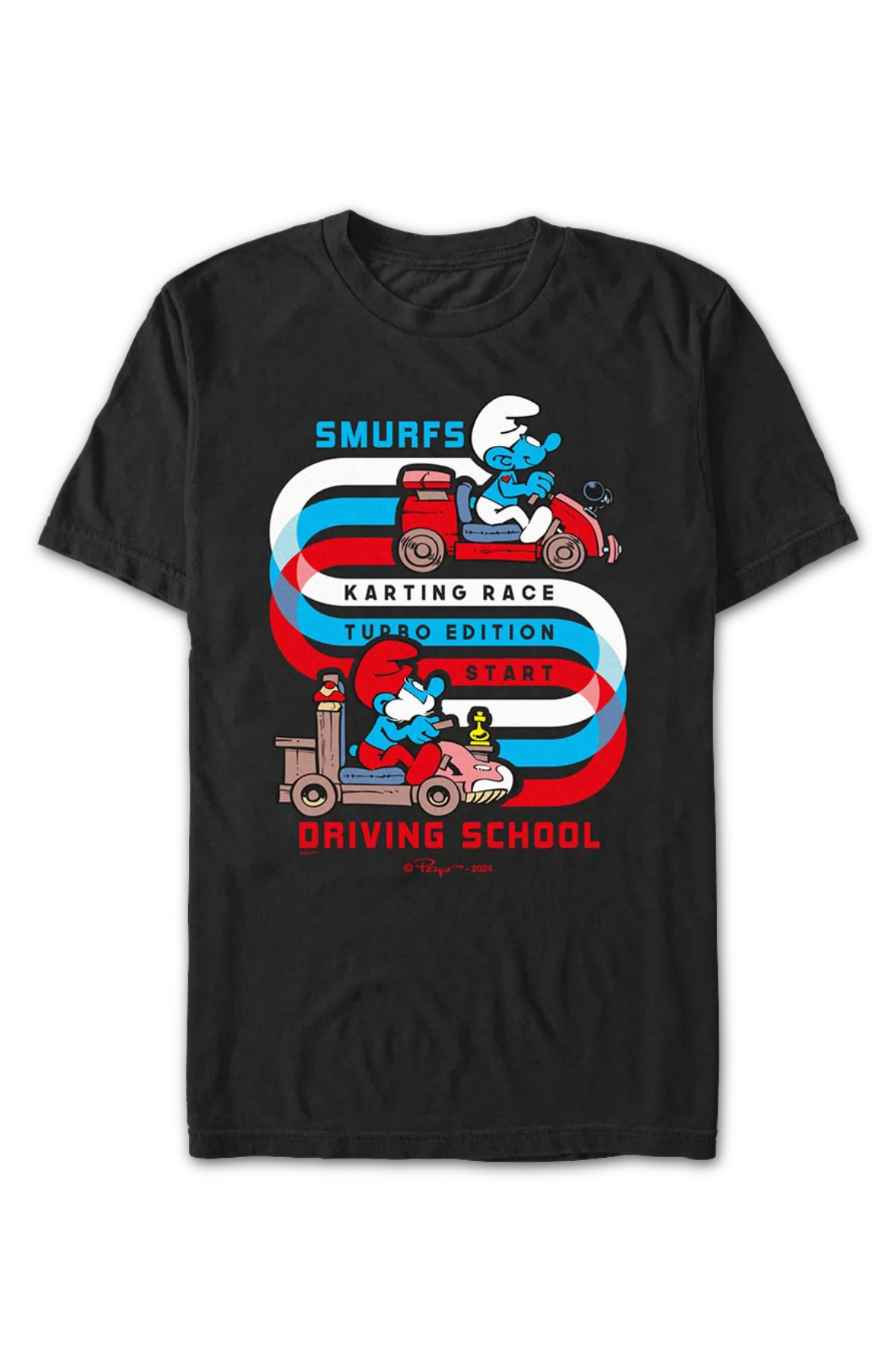 Driving School Smurfs T-Shirt - Image 2