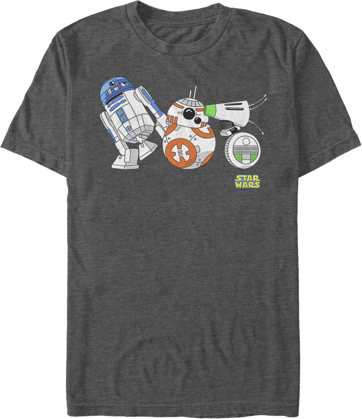 Droids R2-D2 BB-8 D-O Star Wars T-Shirt