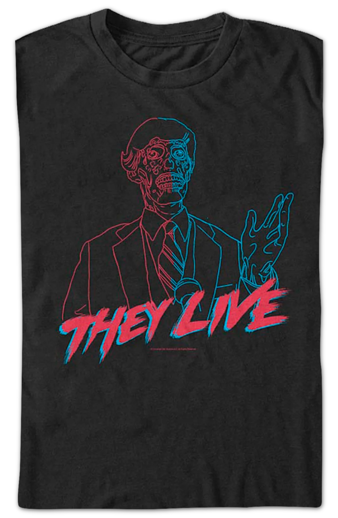 Dual Tone Politician They Live T-Shirt - Image 2