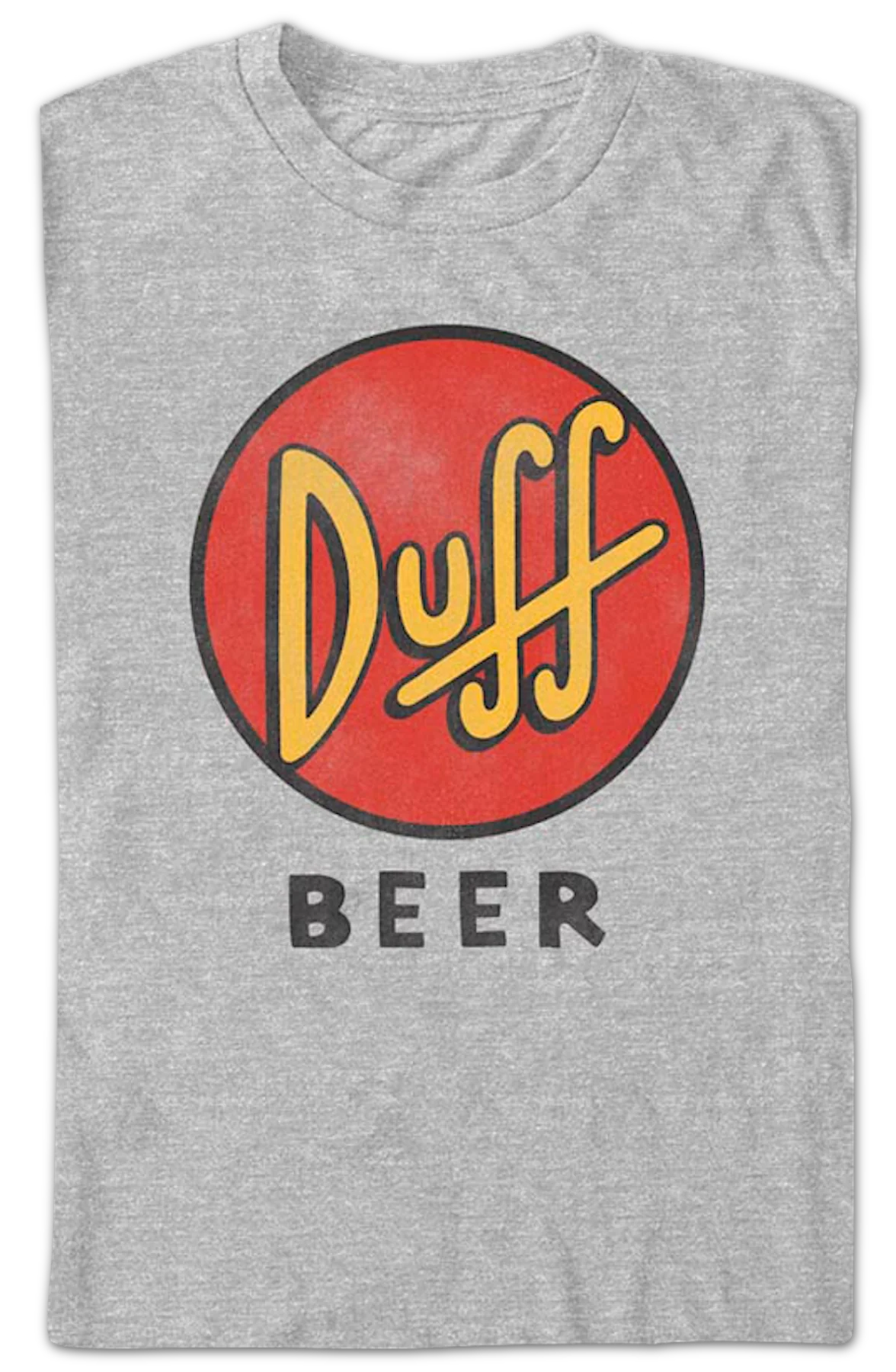 Duff Beer Circle Logo The Simpsons T-Shirt - Image 2