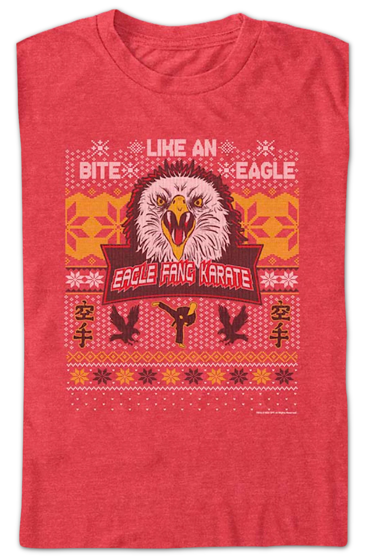 Eagle Fang Karate Faux Ugly Christmas Sweater Cobra Kai T-Shirt