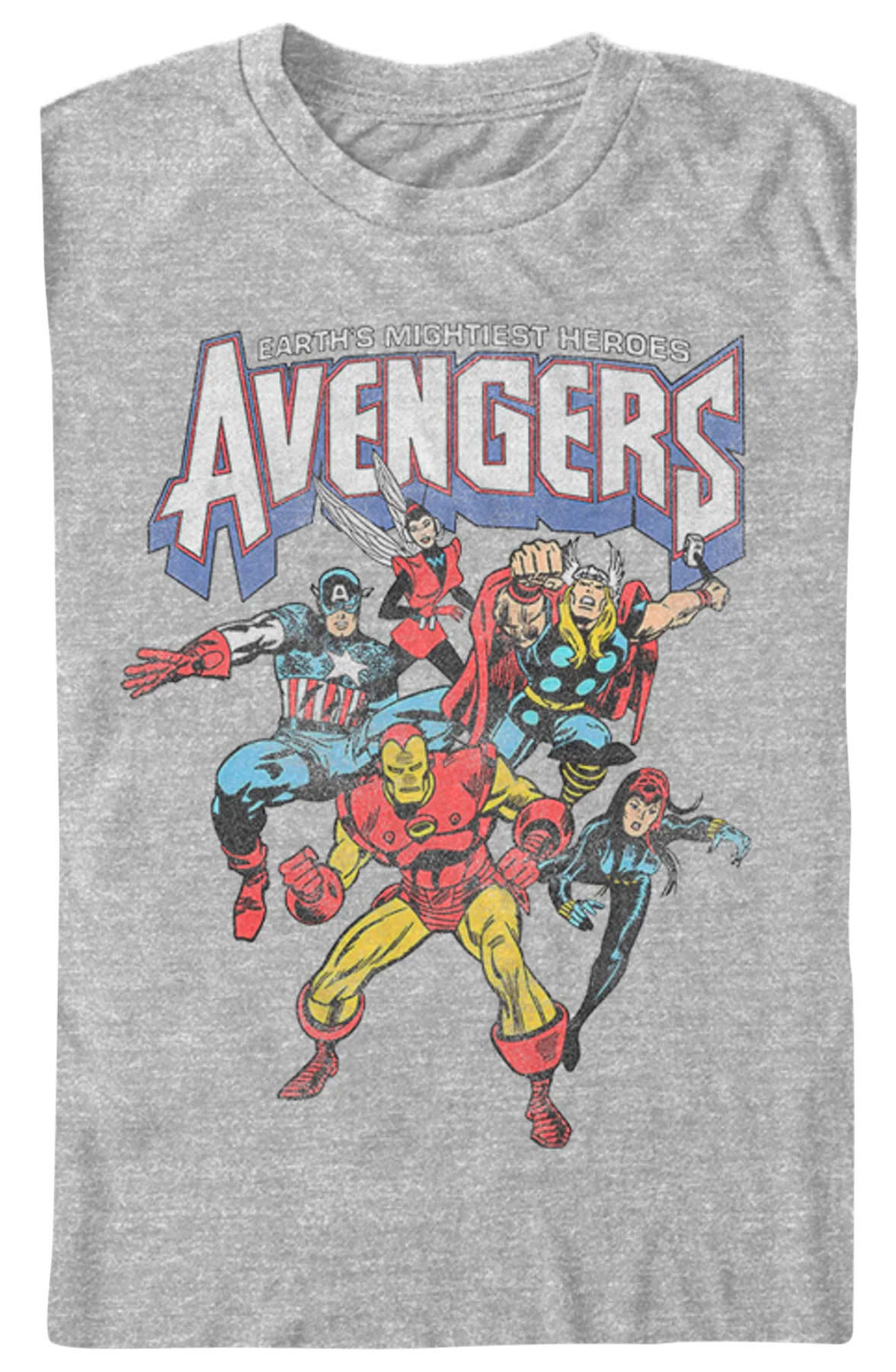 Earth's Mightiest Heroes Avengers Marvel Comics T-Shirt - Image 2