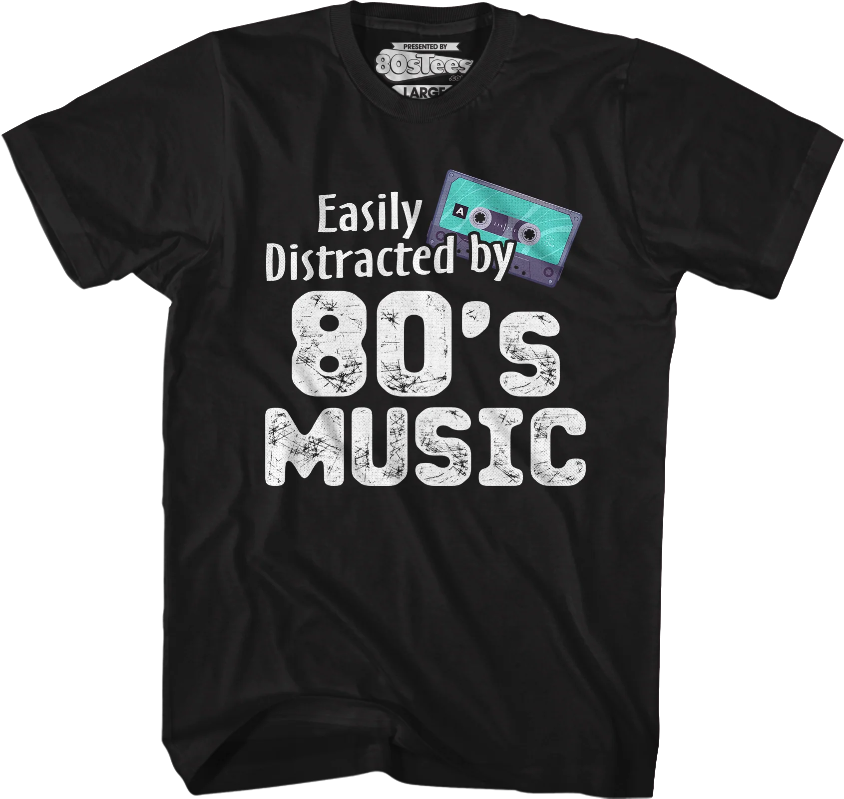 Easily Distracted By 80's Music T-Shirt