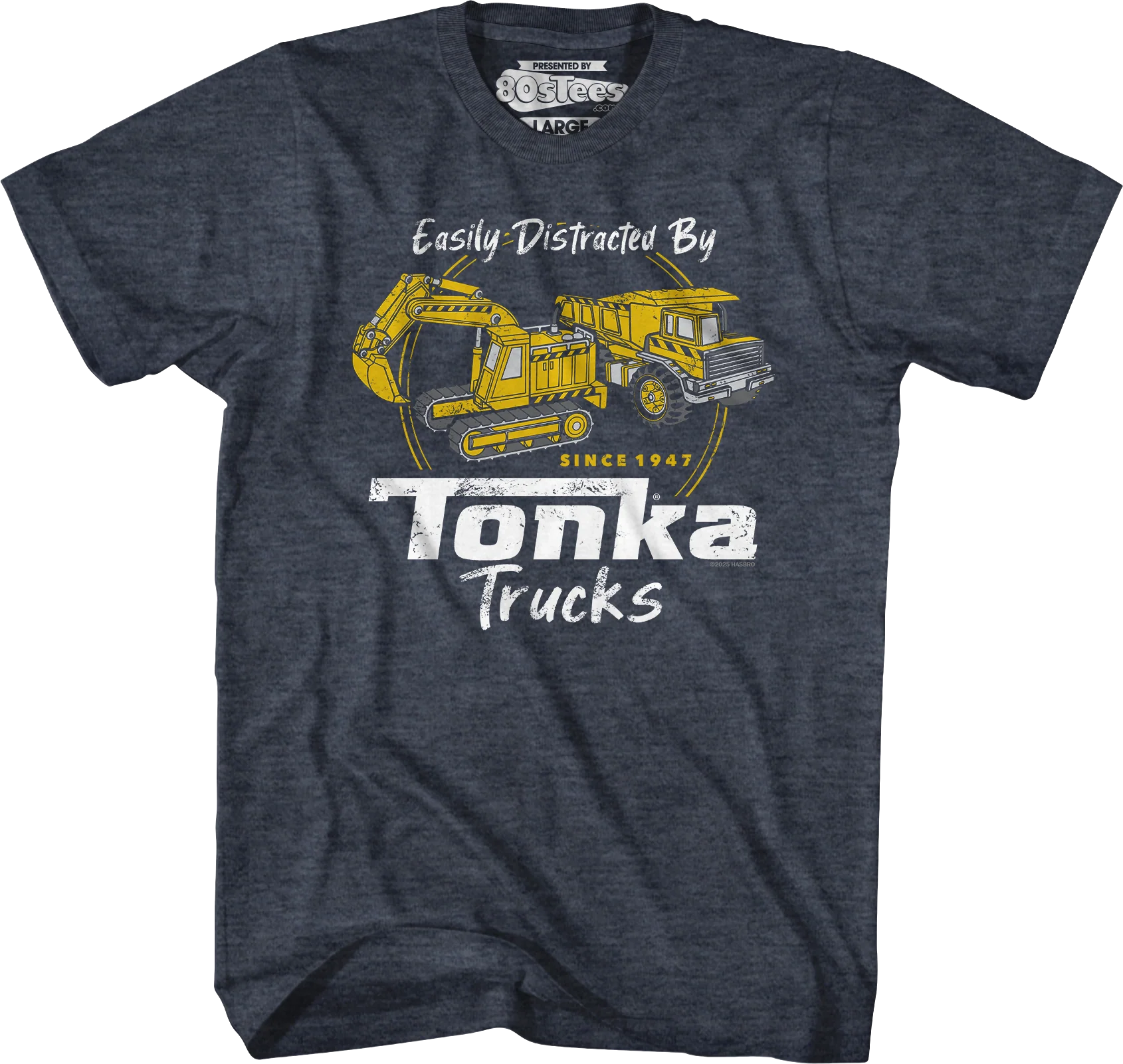 Easily Distracted By Tonka Trucks T-Shirt - Image 5
