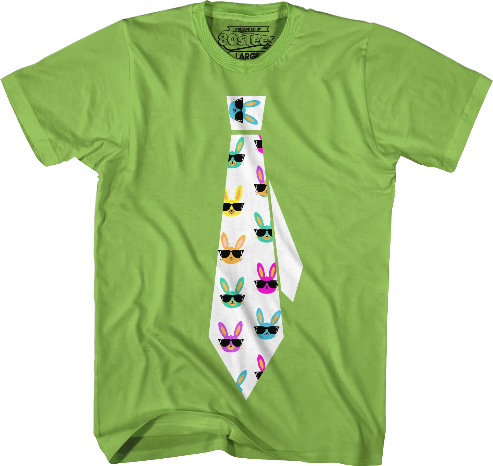 Easter Bunny Tie T-Shirt - Image 4