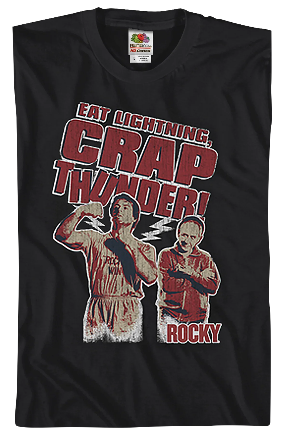 Eat Lightning Crap Thunder Rocky T-Shirt - Image 2