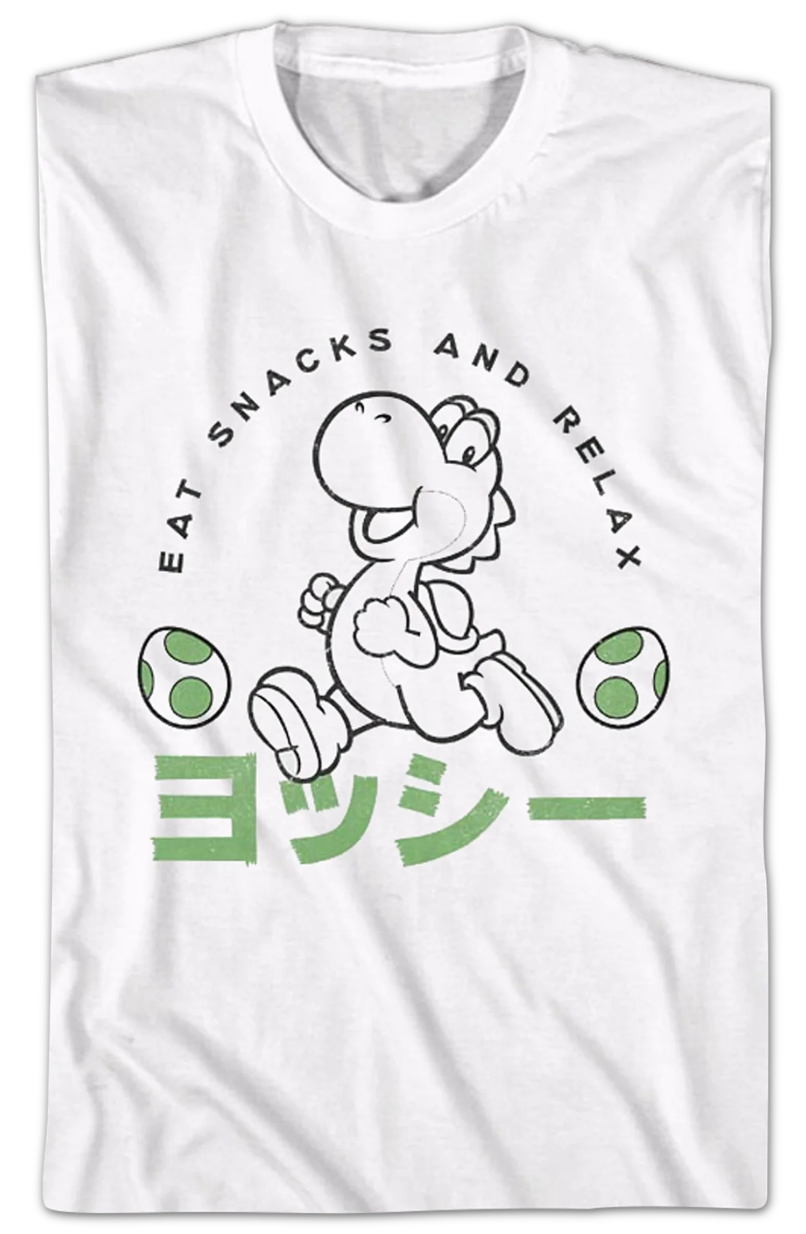Eat Snacks And Relax Nintendo T-Shirt - Image 2