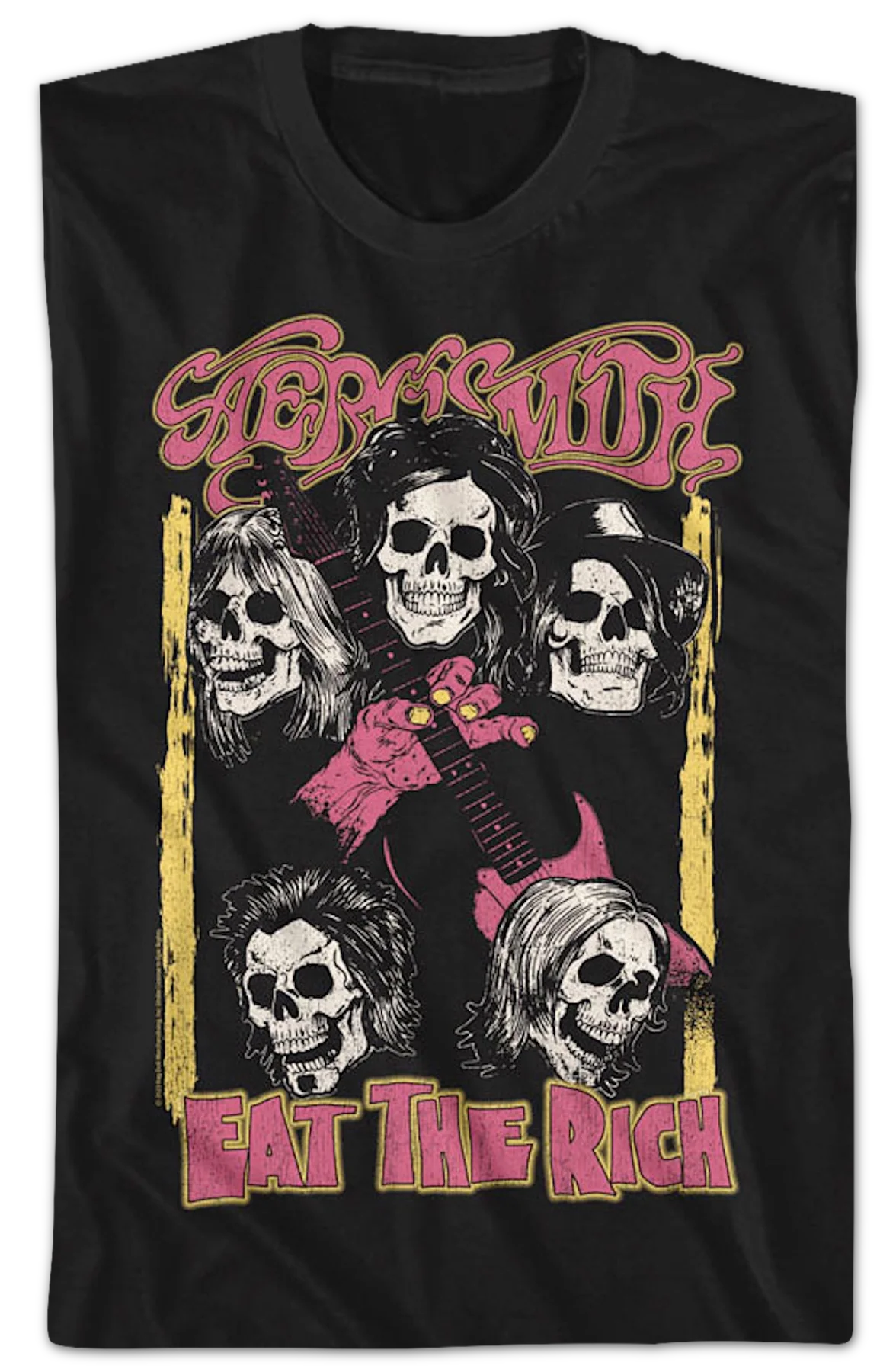 Eat The Rich Aerosmith Black T-Shirt - Image 2