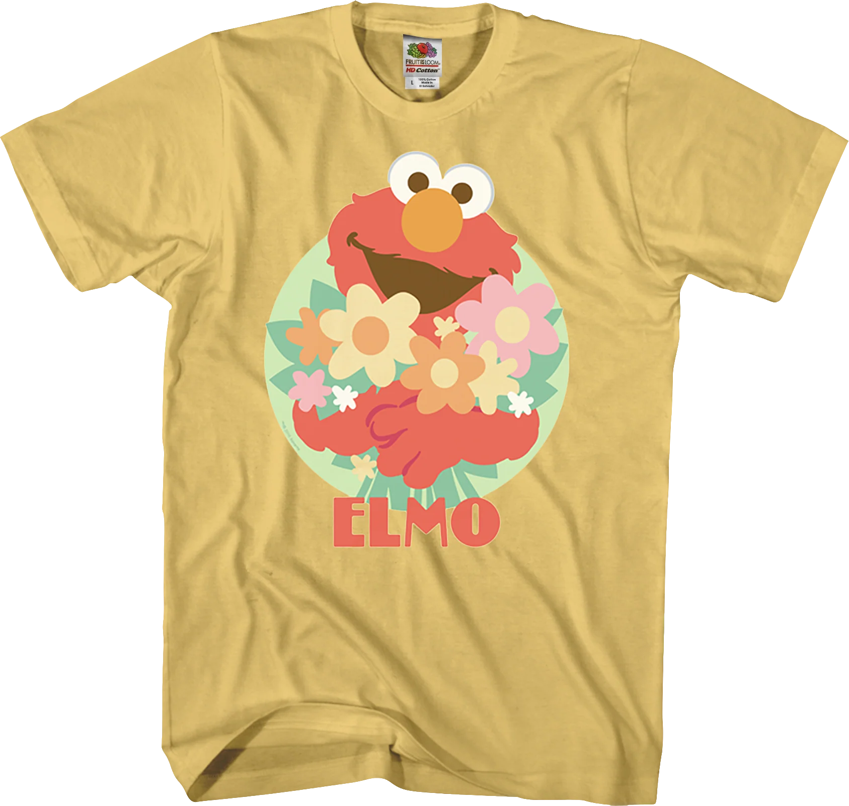 Elmo With Flowers Sesame Street T-Shirt
