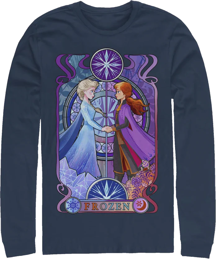Elsa And Anna Frozen Long Sleeve Shirt