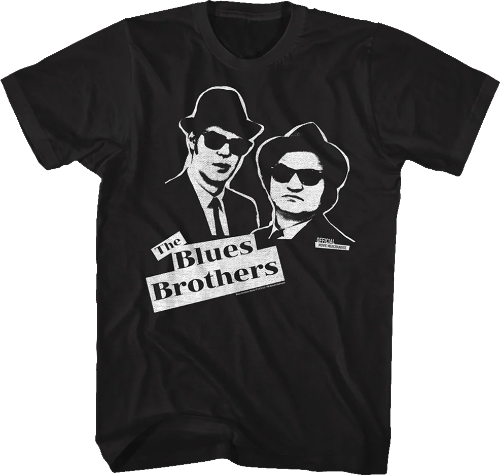 Elwood and Jake Sketch Blues Brothers T-Shirt