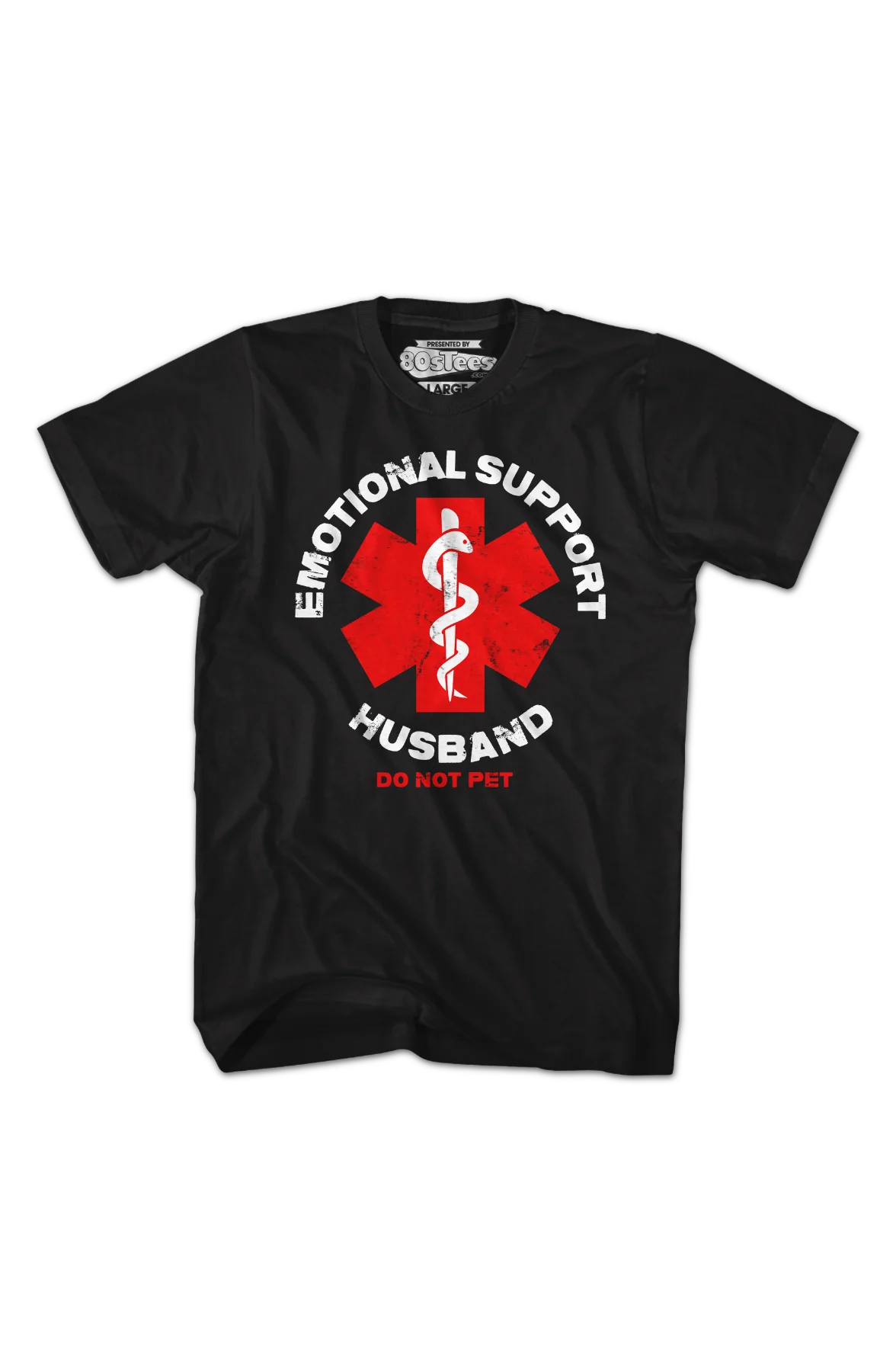 Emotional Support Husband T-Shirt - Image 2