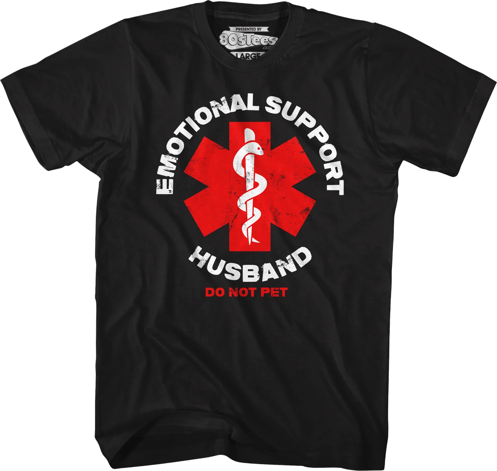 Emotional Support Husband T-Shirt - Image 4