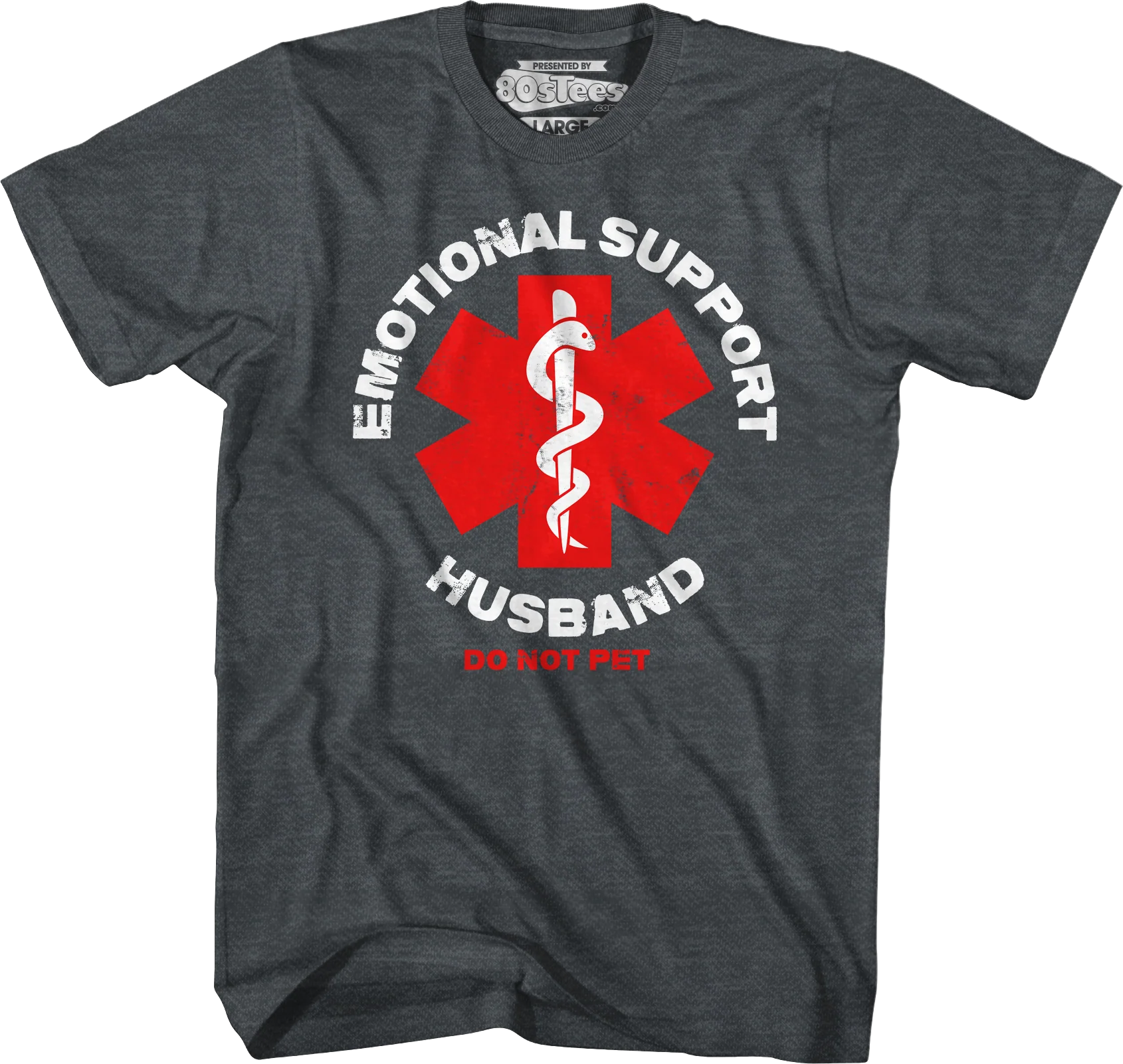 Emotional Support Husband T-Shirt - Image 5