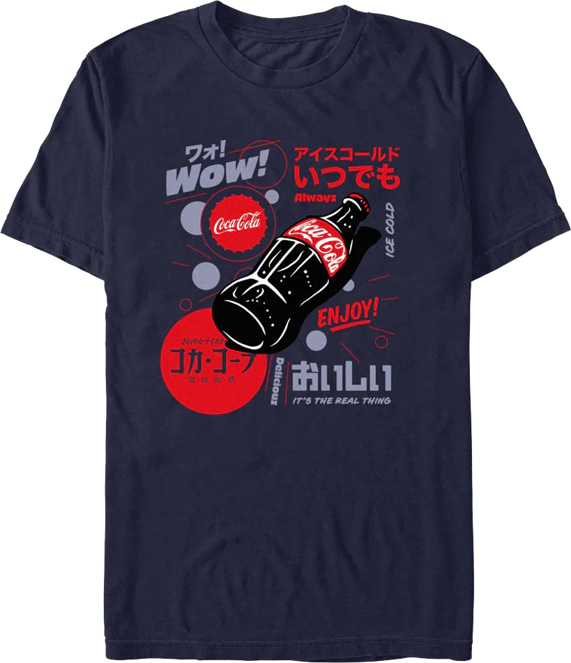 Enjoy Kanji Text Coca-Cola T-Shirt