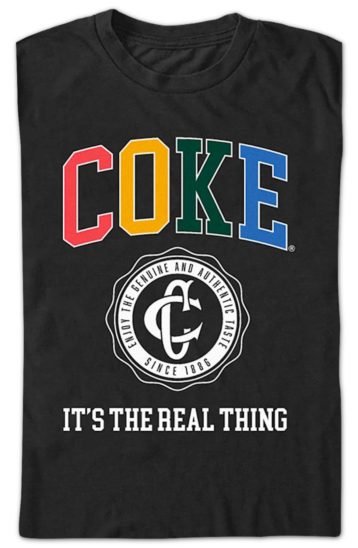 Enjoy The Genuine And Authentic Taste Coca-Cola T-Shirt - Image 2