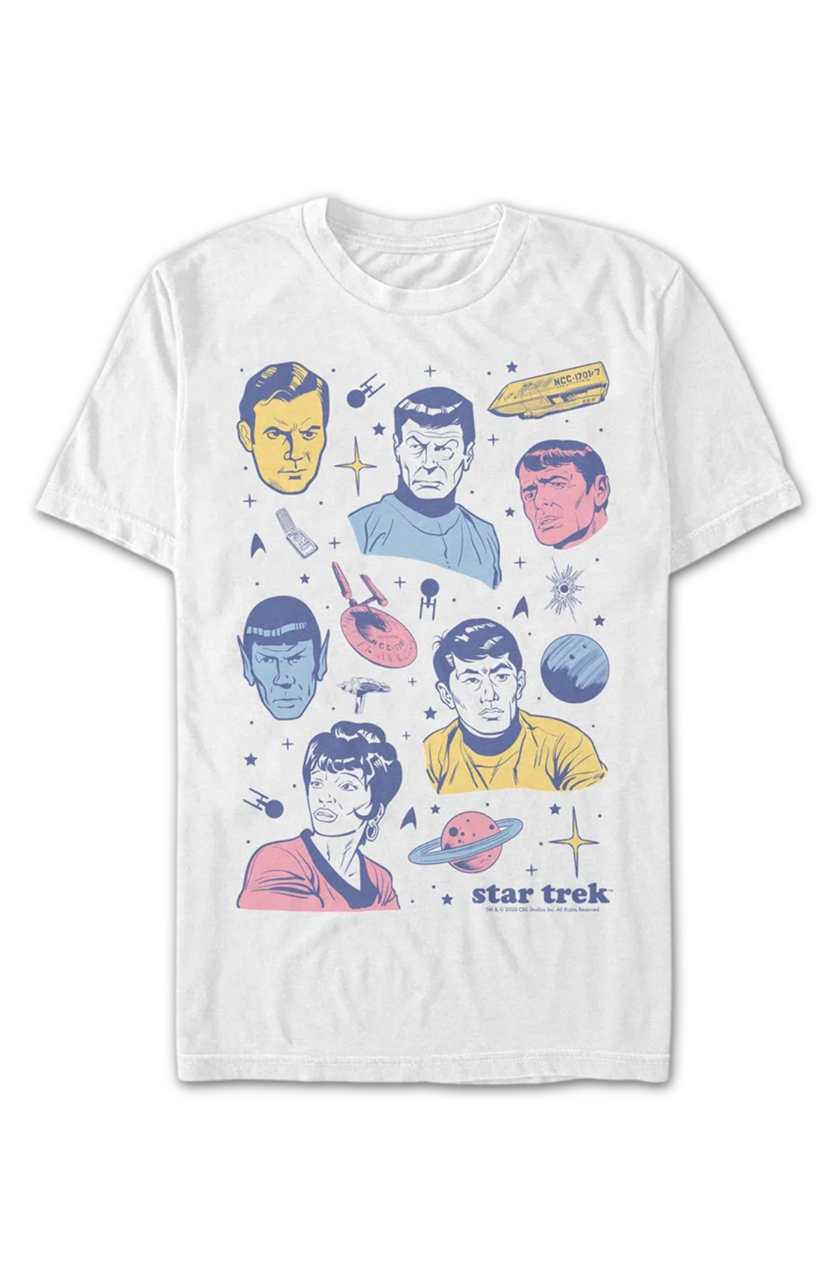 Enterprise Crew Collage Star Trek T-Shirt - Image 2