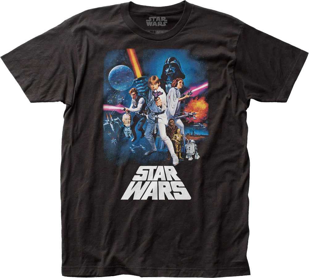 Episode IV A New Hope Poster Star Wars T-Shirt